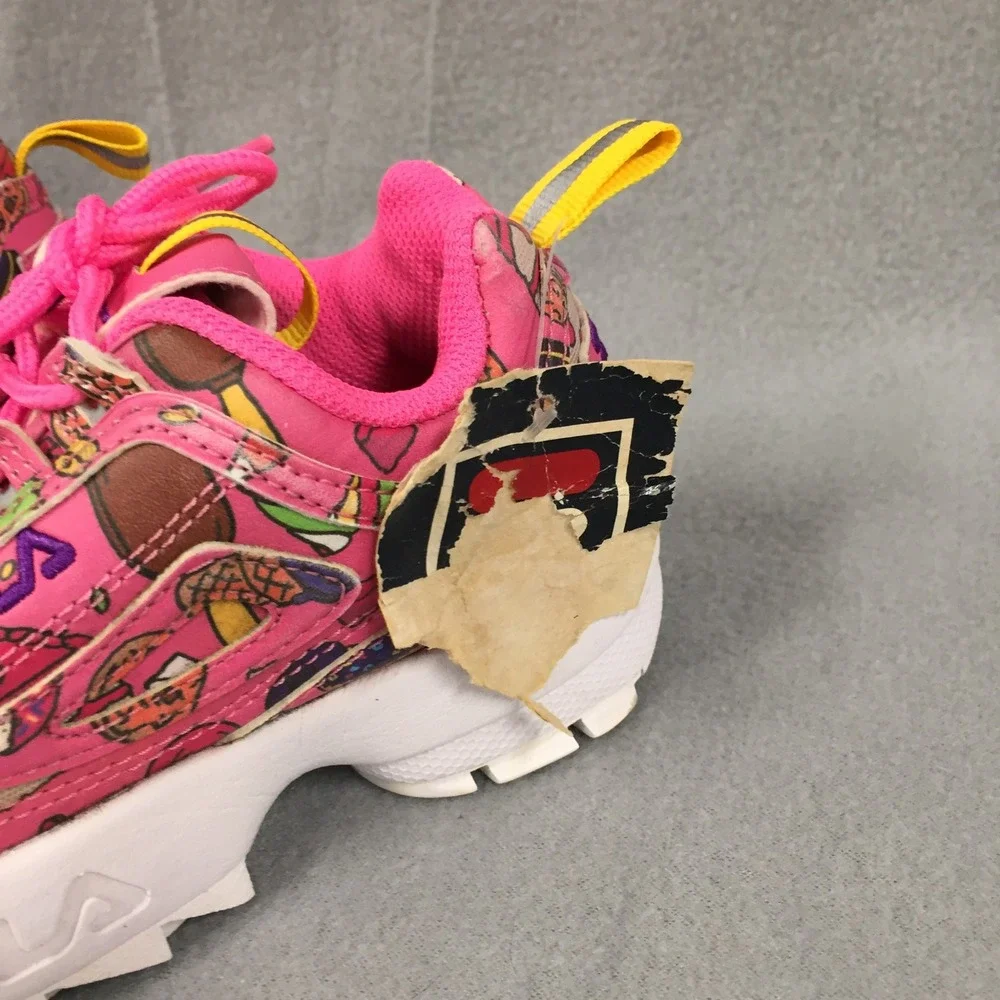 Fila Disruptor II Kids‎ Pink Sweet Treats Cupcake Sneakers 3XM01784-694 Size 13